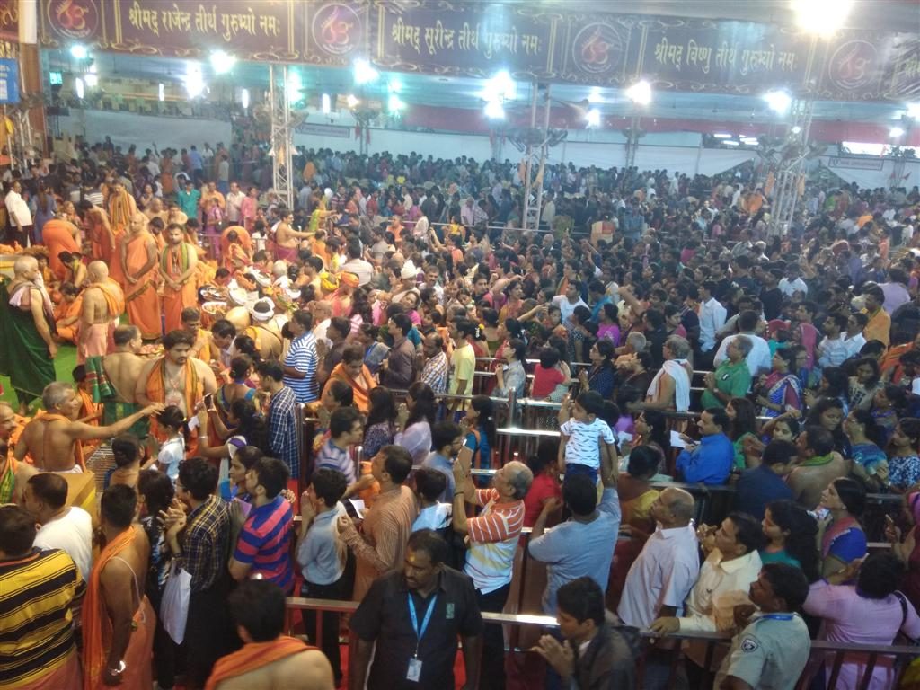 Crowd Inside GSB Pandal
