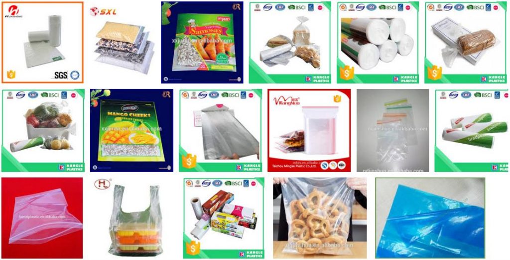 Food Grade Virgin Plastic Bags