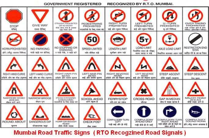 Mumbai Road Signs - RTO Recognized