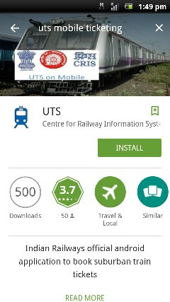 UTS Mobile Ticketing Android App