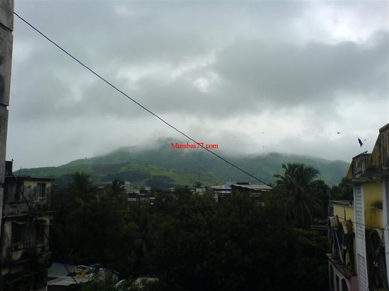 Jivdani Temple Old Mountain During Monsoon