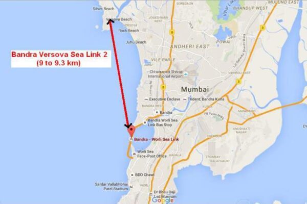 Bandra Versova Sea Link Map