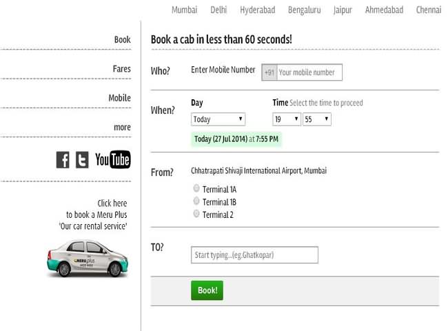 Sample Form For Airport Car Booking